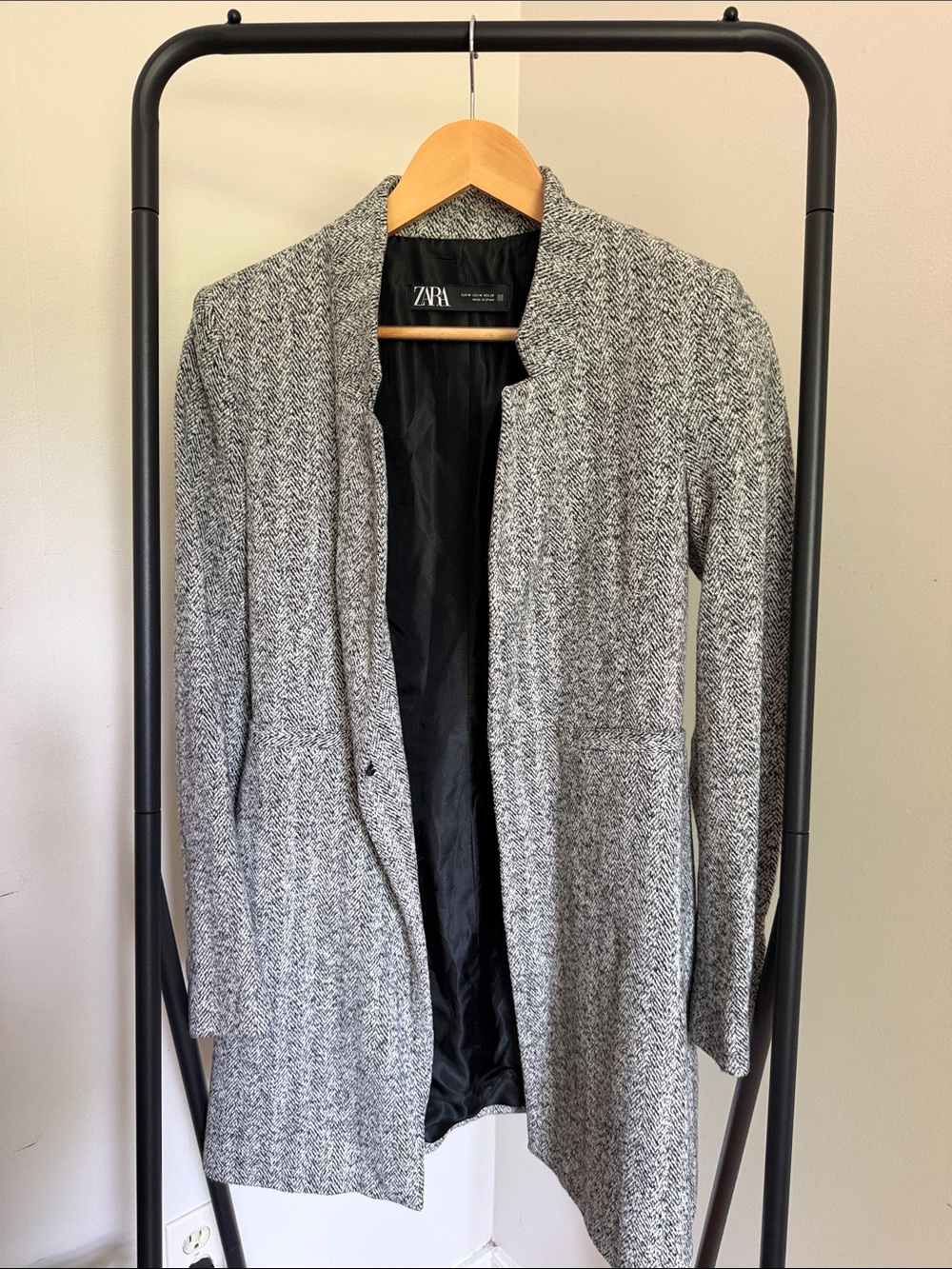 ZARA Herringbone Peacoat
